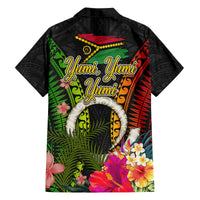 Vanuatu Independence Day Family Matching Off Shoulder Short Dress and Hawaiian Shirt Tugeta Yumi Selebretem Indipendens Dei LT03 - Polynesian Pride