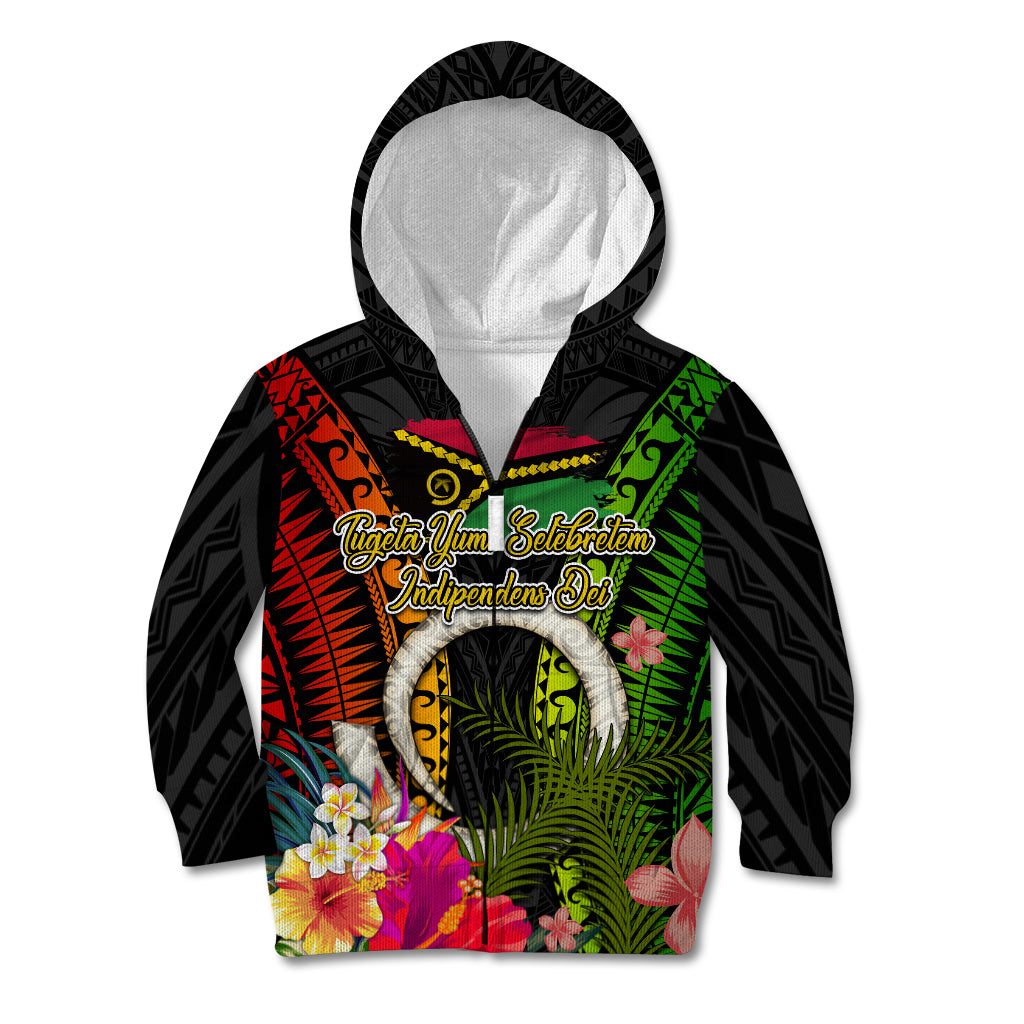 Vanuatu Independence Day Kid Hoodie Tugeta Yumi Selebretem Indipendens Dei