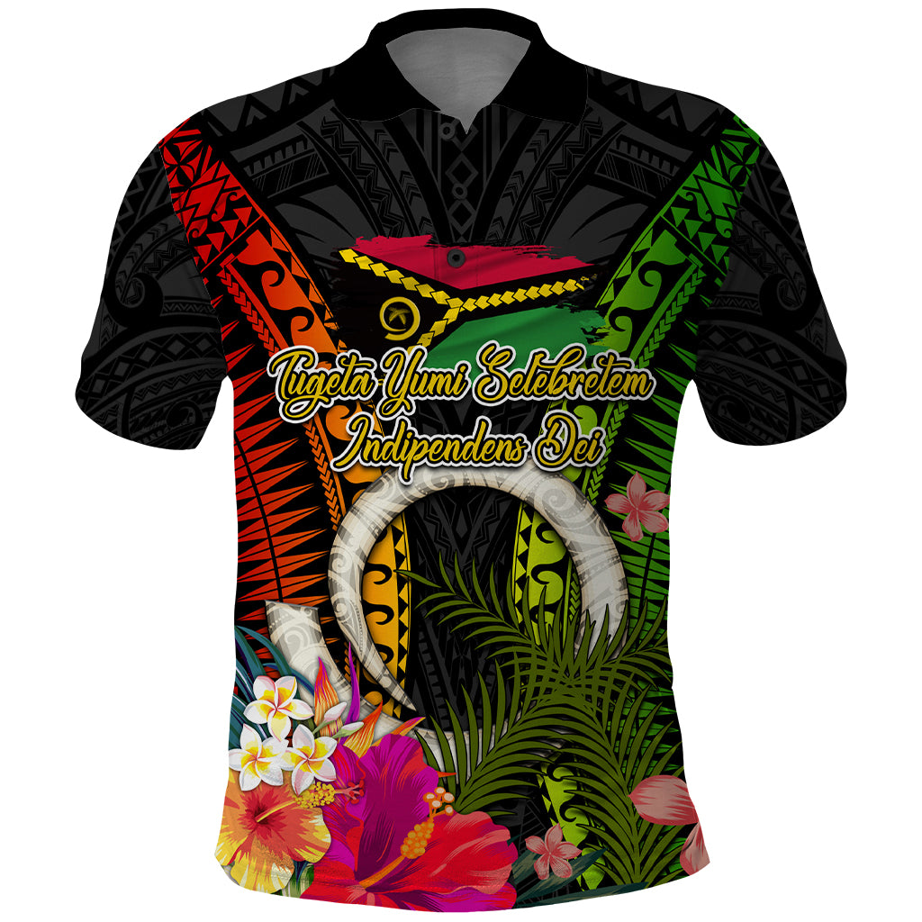 Vanuatu Independence Day Polo Shirt Tugeta Yumi Selebretem Indipendens Dei