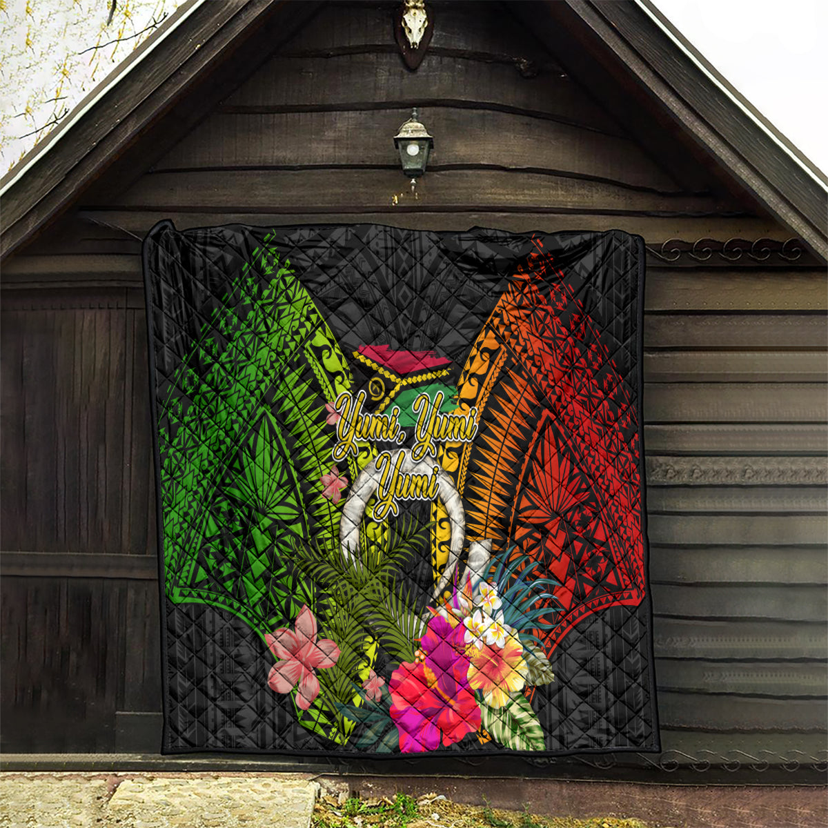 Vanuatu Independence Day Quilt Tugeta Yumi Selebretem Indipendens Dei LT03 - Polynesian Pride