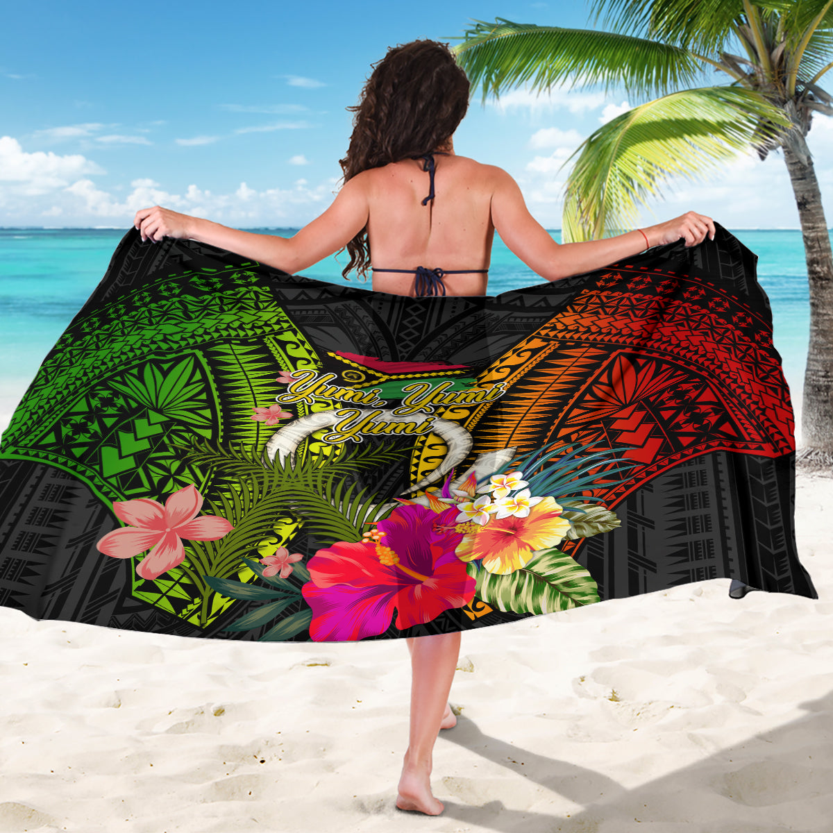 Vanuatu Independence Day Sarong Tugeta Yumi Selebretem Indipendens Dei LT03 - Polynesian Pride