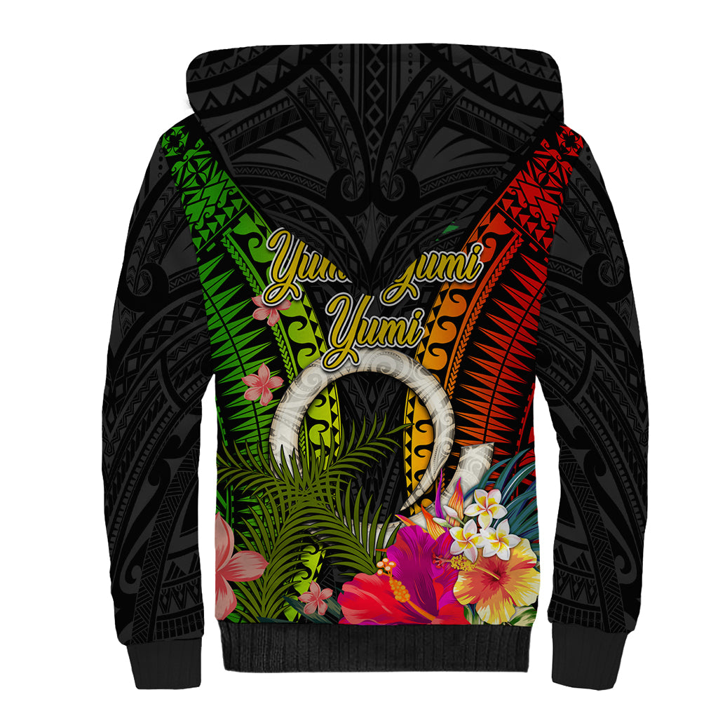 Vanuatu Independence Day Sherpa Hoodie Tugeta Yumi Selebretem Indipendens Dei