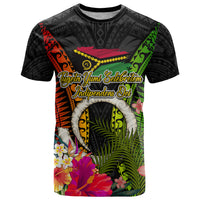 Vanuatu Independence Day T Shirt Tugeta Yumi Selebretem Indipendens Dei LT03 Black - Polynesian Pride