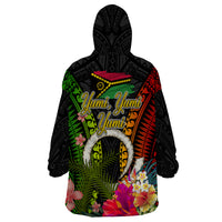 Vanuatu Independence Day Wearable Blanket Hoodie Tugeta Yumi Selebretem Indipendens Dei LT03 - Polynesian Pride