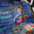 Fiji and Australia Together Back Car Seat Cover Aboriginal Kangaroo and Tapa Tribal Hibiscus