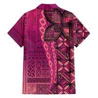 Samoan Pacific Tribal Flower Geometric Art Tattoos Hawaiian Shirt Siapo Pattern Romantic Rose - Polynesian Pride