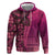Samoan Pacific Tribal Flower Geometric Art Tattoos Hoodie Siapo Pattern Romantic Rose - Polynesian Pride