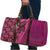 Samoan Pacific Tribal Flower Geometric Art Tattoos Travel Bag Siapo Pattern Romantic Rose - Polynesian Pride