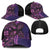 Samoan Pacific Tribal Flower Geometric Art Tattoos Baseball Net Cap Siapo Pattern Purple Haze - Polynesian Pride