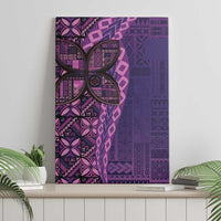 Samoan Pacific Tribal Flower Geometric Art Tattoos Canvas Wall Art Siapo Pattern Purple Haze LT03 - Polynesian Pride