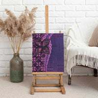 Samoan Pacific Tribal Flower Geometric Art Tattoos Canvas Wall Art Siapo Pattern Purple Haze LT03 - Polynesian Pride