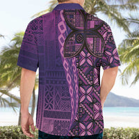 Samoan Pacific Tribal Flower Geometric Art Tattoos Hawaiian Shirt Siapo Pattern Purple Haze - Polynesian Pride