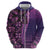 Samoan Pacific Tribal Flower Geometric Art Tattoos Hoodie Siapo Pattern Purple Haze - Polynesian Pride