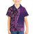 Samoan Pacific Tribal Flower Geometric Art Tattoos Kid Hawaiian Shirt Siapo Pattern Purple Haze - Polynesian Pride