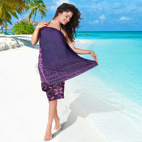 Samoan Pacific Tribal Flower Geometric Art Tattoos Sarong Siapo Pattern Purple Haze - Polynesian Pride