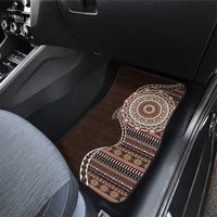 Fijian Masi Tribal Tattoos Art Pattern Car Mats Brown Color Half Style LT03 - Polynesian Pride
