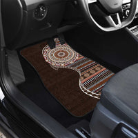 Fijian Masi Tribal Tattoos Art Pattern Car Mats Brown Color Half Style LT03 - Polynesian Pride