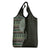 Fijian Masi Tribal Tattoos Art Pattern Grocery Bag Green Color Half Style - Polynesian Pride