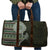 Fijian Masi Tribal Tattoos Art Pattern Travel Bag Green Color Half Style - Polynesian Pride