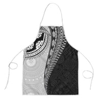 Fijian Masi Tattoos Apron with Tapa Tribal Pattern - Polynesian Pride