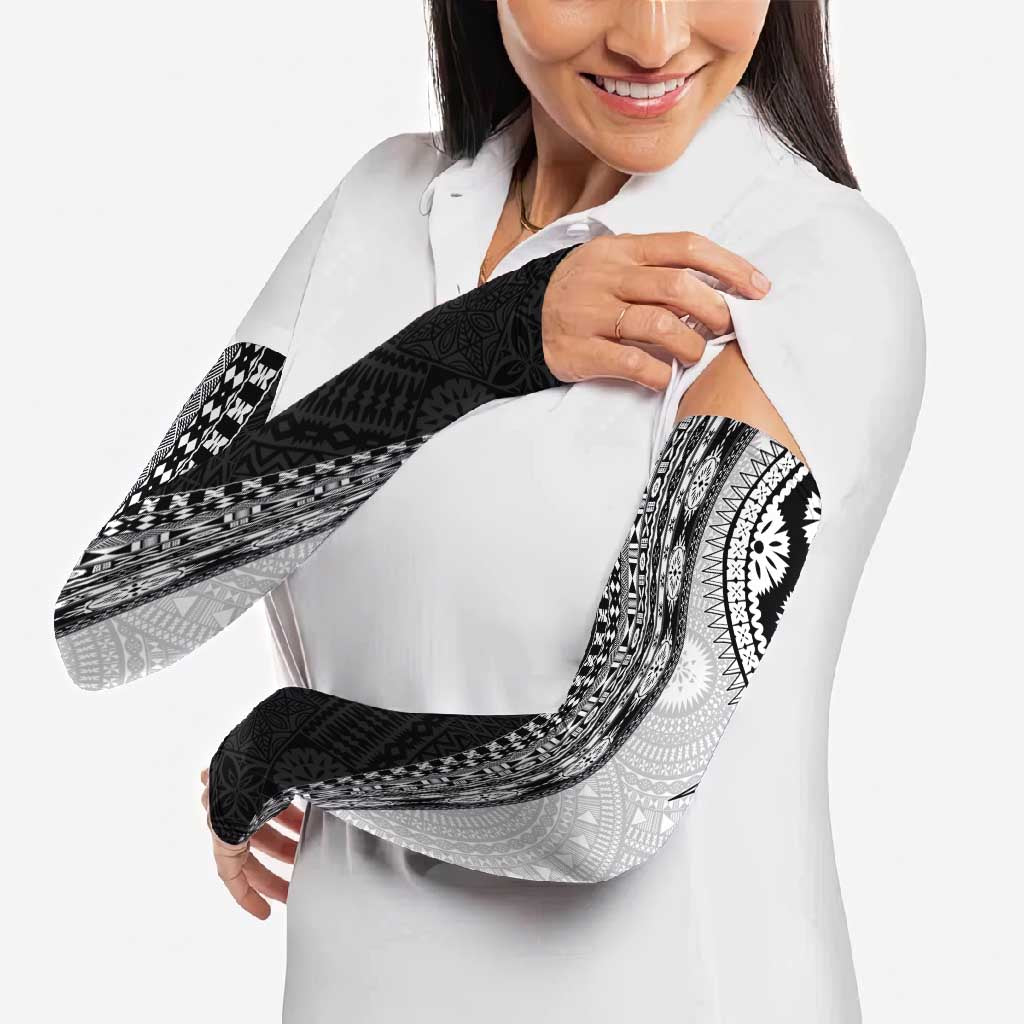 Fijian Masi Tattoos Arm Sleeves with Tapa Tribal Pattern - Polynesian Pride