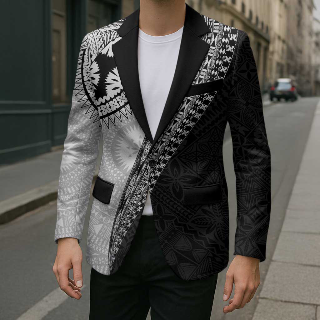 Fijian Masi Tattoos Blazer with Tapa Tribal Pattern LT03 - Polynesian Pride