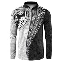 Fijian Masi Tattoos Button Sweatshirt with Tapa Tribal Pattern - Polynesian Pride