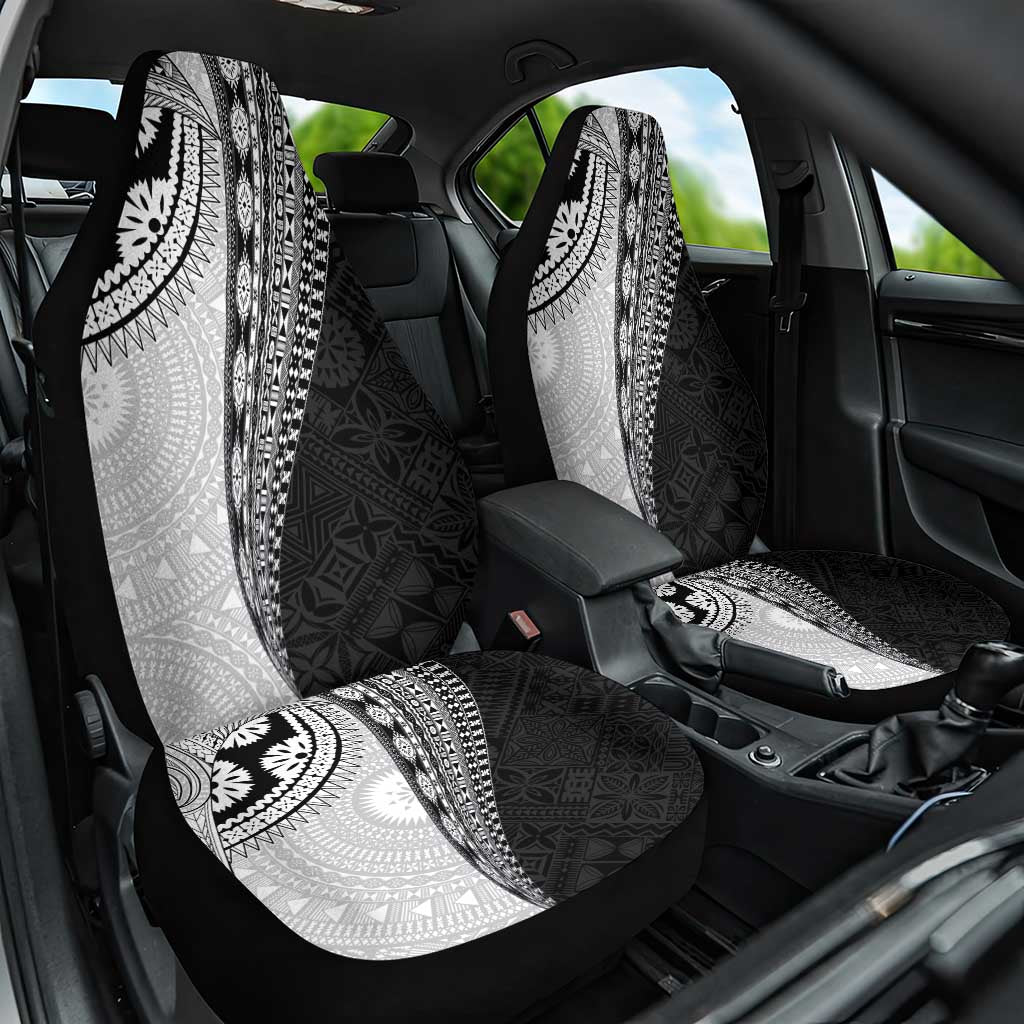 Fijian Masi Tattoos Car Seat Cover with Tapa Tribal Pattern - Polynesian Pride
