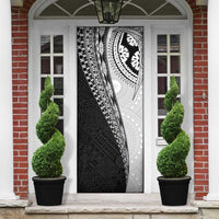 Fijian Masi Tattoos Door Cover with Tapa Tribal Pattern - Polynesian Pride