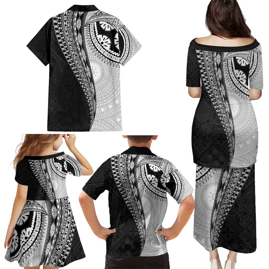 Fijian Masi Tattoos Family Matching Puletasi and Hawaiian Shirt with Tapa Tribal Pattern - Polynesian Pride