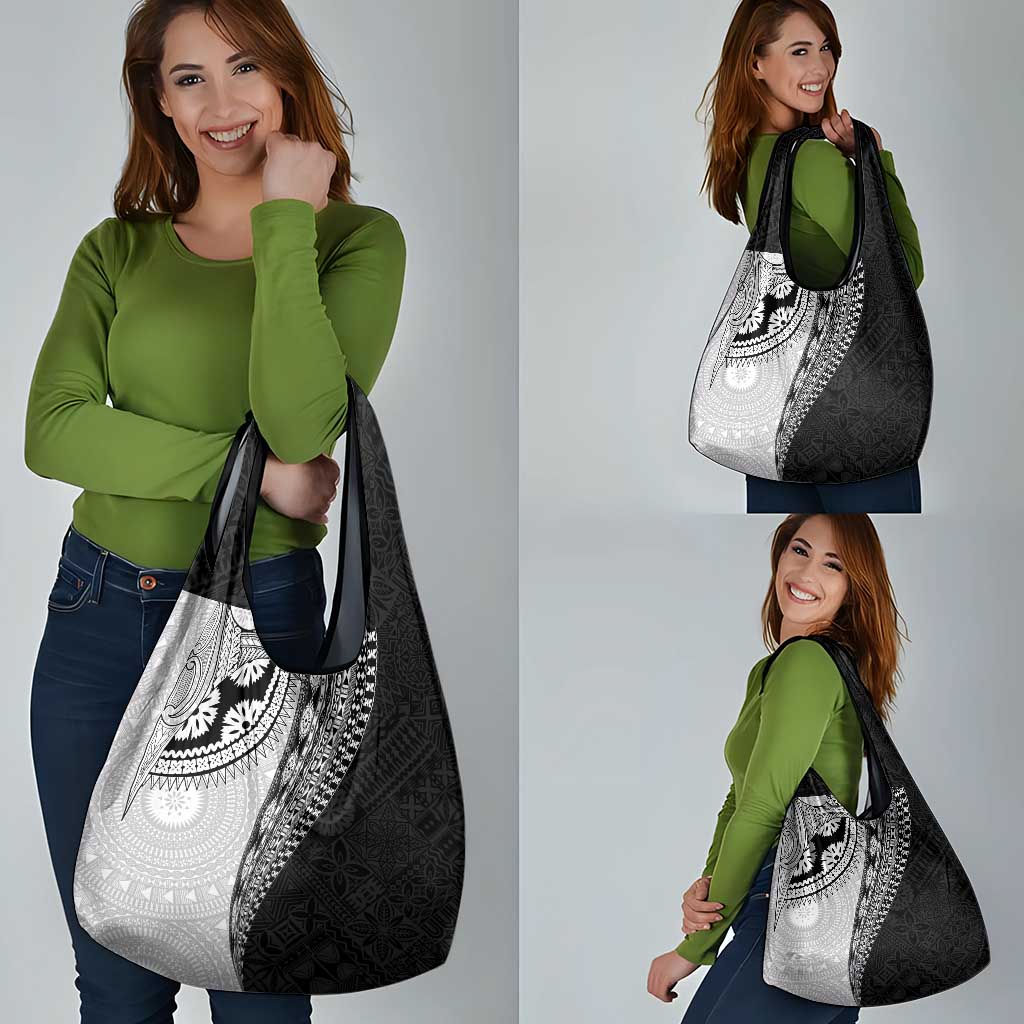 Fijian Masi Tattoos Grocery Bag with Tapa Tribal Pattern LT03 - Polynesian Pride