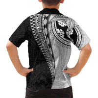 Fijian Masi Tattoos Kid Hawaiian Shirt with Tapa Tribal Pattern - Polynesian Pride