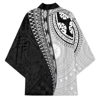 Fijian Masi Tattoos Kimono with Tapa Tribal Pattern - Polynesian Pride