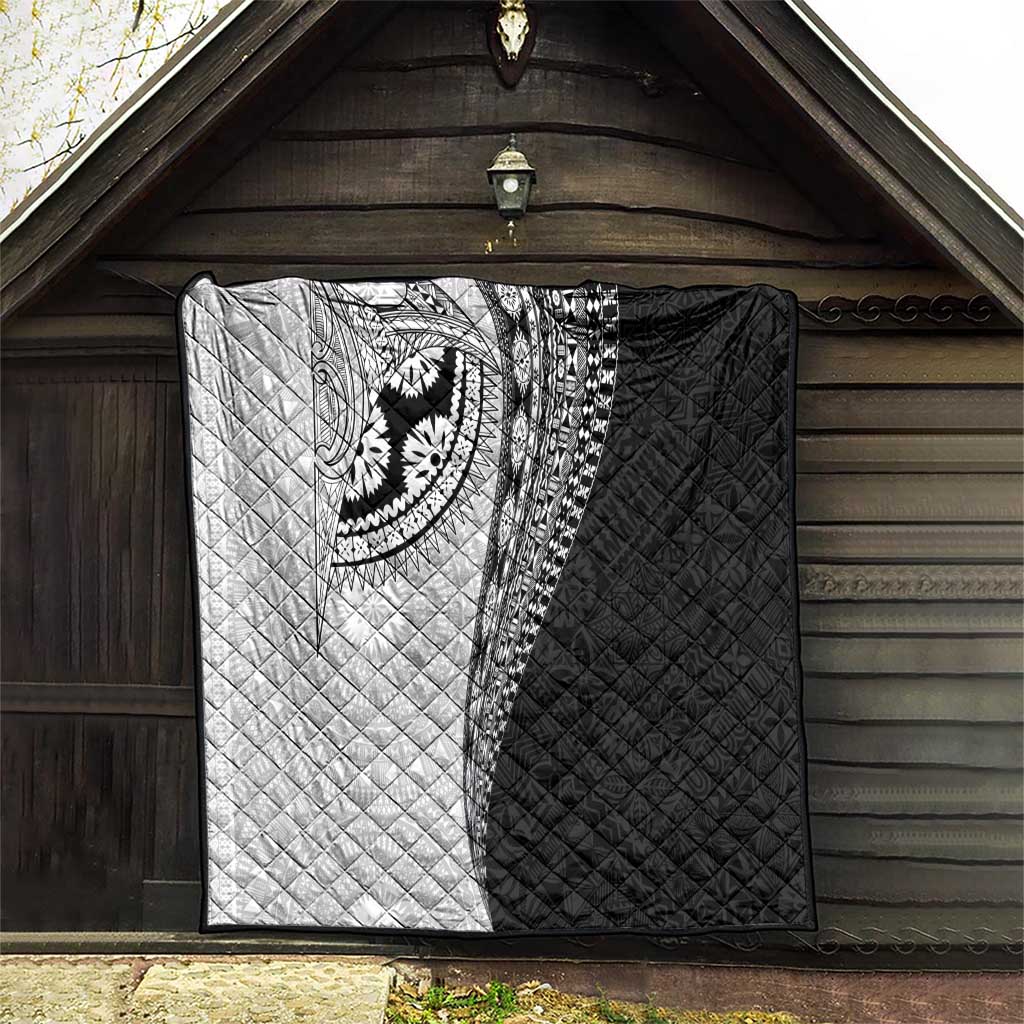 Fijian Masi Tattoos Quilt with Tapa Tribal Pattern - Polynesian Pride