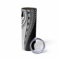 Fijian Masi Tattoos Skinny Tumbler with Tapa Tribal Pattern - Polynesian Pride