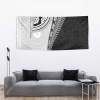 Fijian Masi Tattoos Tapestry with Tapa Tribal Pattern - Polynesian Pride