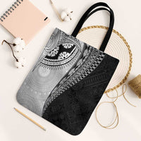 Fijian Masi Tattoos Tote Bag with Tapa Tribal Pattern LT03 One Size White - Polynesian Pride