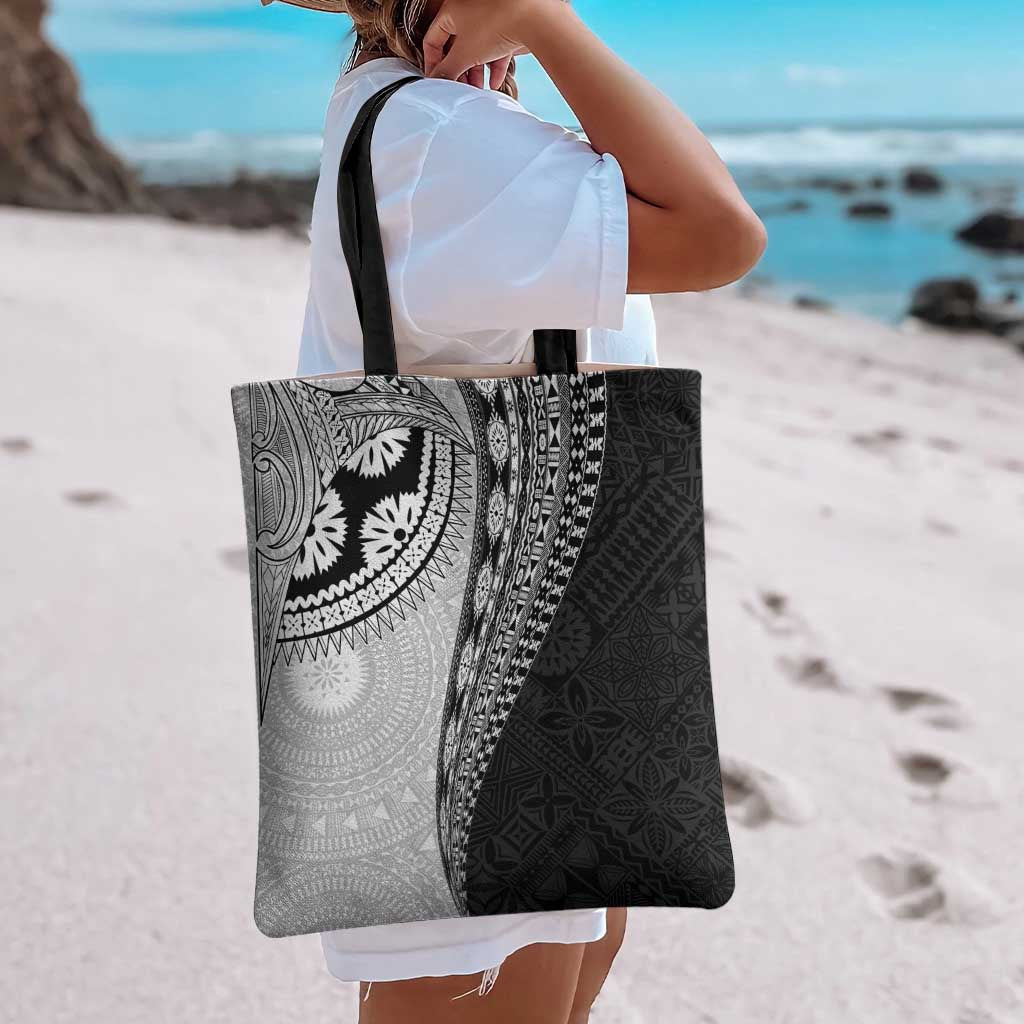 Fijian Masi Tattoos Tote Bag with Tapa Tribal Pattern LT03 - Polynesian Pride