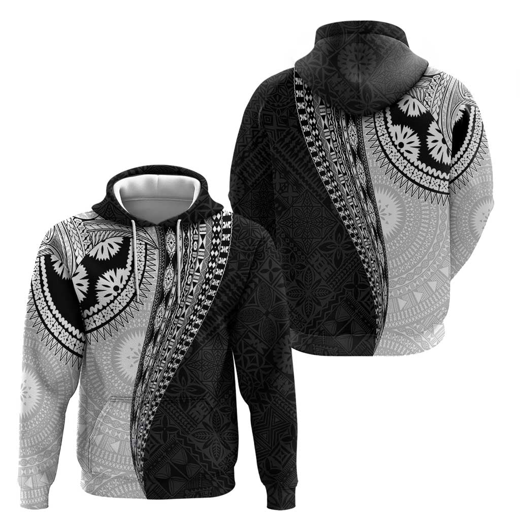 Fijian Masi Tattoos Zip Hoodie with Tapa Tribal Pattern - Polynesian Pride
