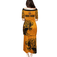 PNG Lae Snax Tigers Rugby Puletasi The Tigers Head and PNG Bird Polynesian Tattoo LT03 - Polynesian Pride