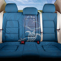 Cook Islands Manihiki Atoll Back Car Seat Cover Maori Turtle and Polynesian Pattern LT03 One Size Blue - Polynesian Pride