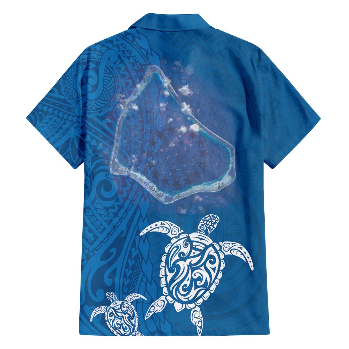 Cook Islands Manihiki Atoll Family Matching Puletasi and Hawaiian Shirt Maori Turtle and Polynesian Pattern LT03 - Polynesian Pride