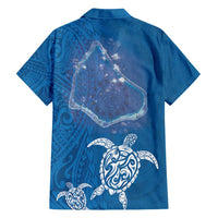 Cook Islands Manihiki Atoll Family Matching Summer Maxi Dress and Hawaiian Shirt Maori Turtle and Polynesian Pattern LT03 - Polynesian Pride
