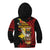 Papua New Guinea Christmas Kid Hoodie Funny Melanesian Santa with Bird-of-paradise Tribal Style - Polynesian Pride