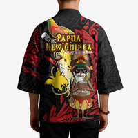 Papua New Guinea Christmas Kimono Funny Melanesian Santa with Bird-of-paradise Tribal Style - Polynesian Pride