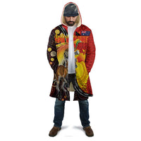 Australia and Papua New Guinea Together Cloak Bird-of-paradise and Kangaroo with Oro Tapa and Aboriginal Art Motifs - Polynesian Pride