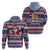 Fiji Christmas Hoodie Fijian Santa and Coat of Arms Mix Tapa Pattern Striped Style LT03 - Polynesian Pride