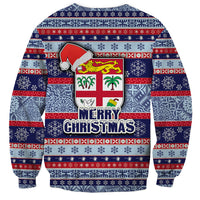 fiji-christmas-sweatshirt-fijian-santa-and-coat-of-arms-mix-tapa-pattern-striped-style
