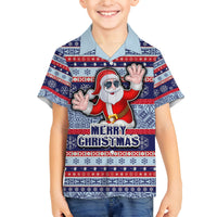 custom-fiji-christmas-family-matching-off-shoulder-maxi-dress-and-hawaiian-shirt-fijian-santa-and-coat-of-arms-mix-tapa-pattern-striped-style