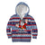 Custom Fiji Christmas Kid Hoodie Fijian Santa and Coat of Arms Mix Tapa Pattern Striped Style LT03 - Polynesian Pride